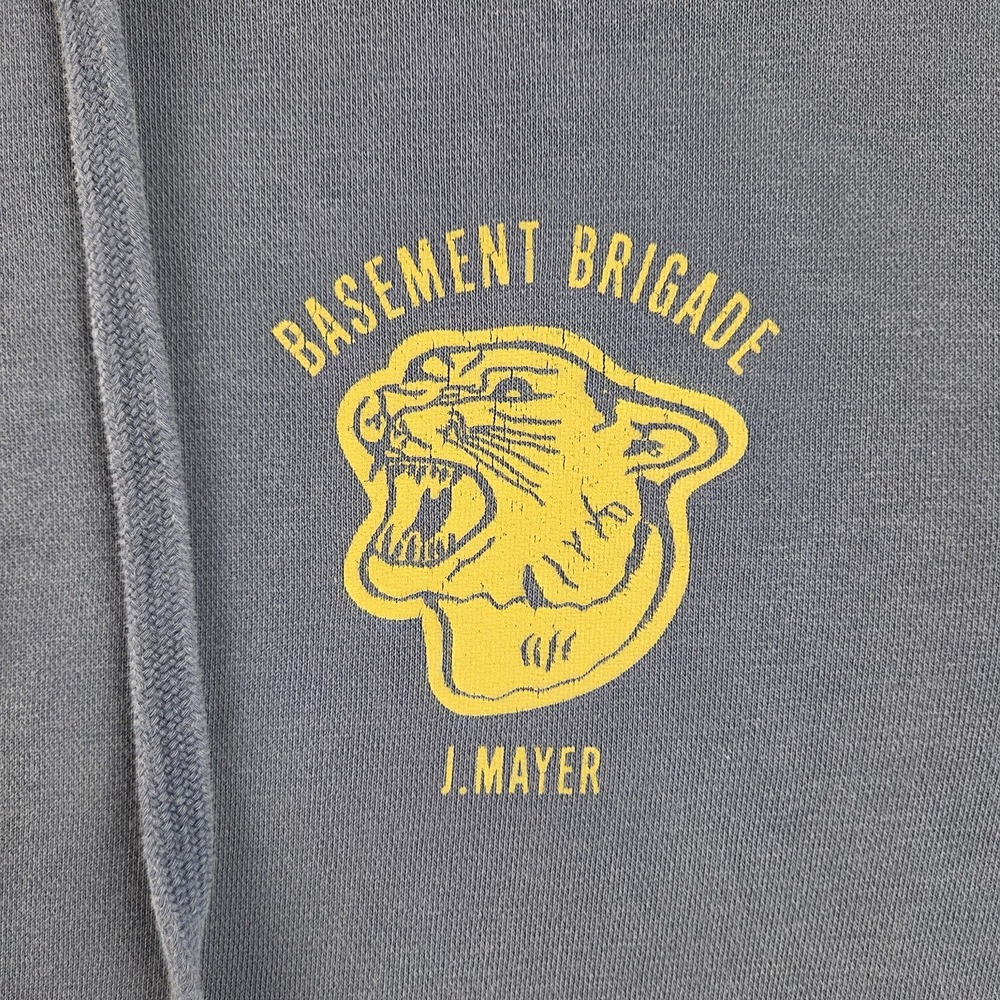 John Mayer Basement Brigade Hoodie Hooded Sweatshirt Adult Small Fairfield Gray - Picture 3 of 8